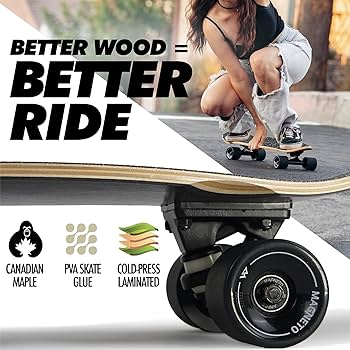 Amazon.com : Magneto Cruiser Skateboard - 27.5 in x 7.5 in 7